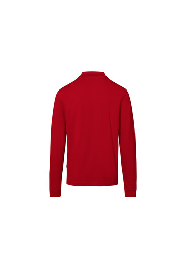 HAKRO Longsleeve-Pocket-Poloshirt Top, rot