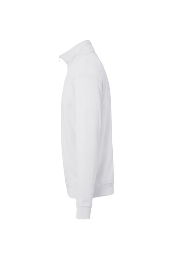 HAKRO Zip-Sweatshirt Premium, weiß, L, 451