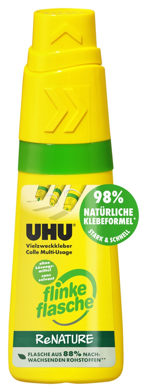 UHU VIELZWECKKLEBER flinke flasche ReNATURE Flasche 40 g DE/FR/IT