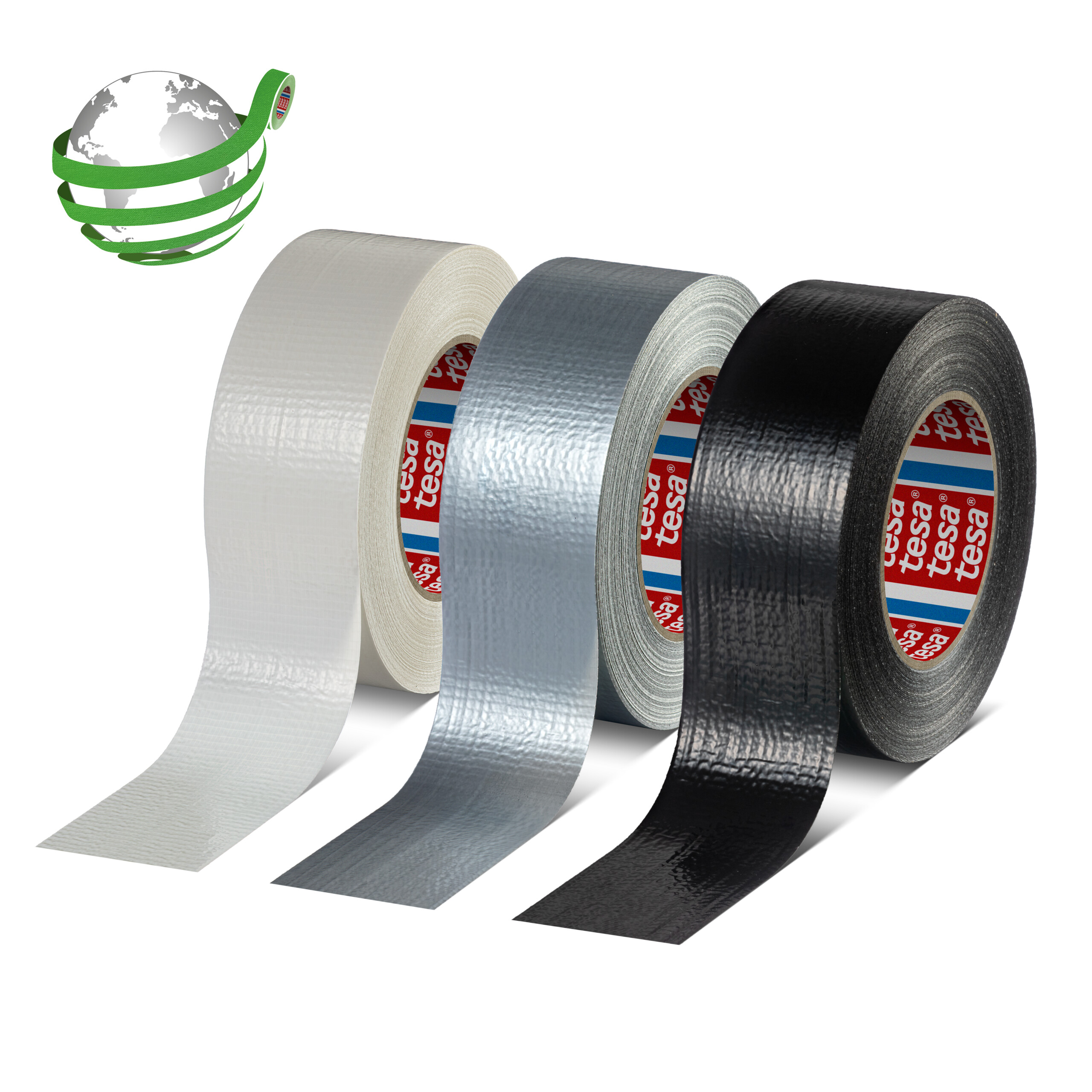 tesa® duct tape 60462-34, 38 mm : 50 m, silber, 30% Recyclinganteil