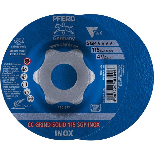 Schleifscheibe CC-Grind Solid SGP INOX PFERD
